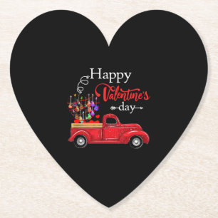 Gitarre Lover  Happy Valentines Day Untersetzer