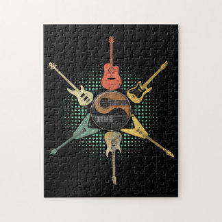 Gitarre Lover| Retro Style | Geschenk für Gitarris Puzzle
