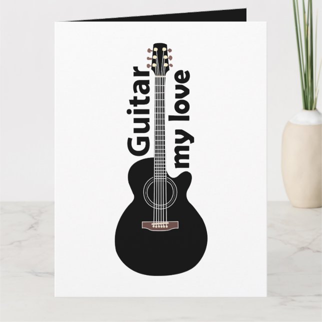 Gitarre meiner Liebe Gitarre Karte (Vorderseite)