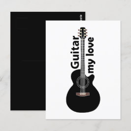 Gitarre meiner Liebe Gitarre Postkarte