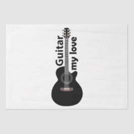 Gitarre meiner Liebe Gitarre Seidenpapier