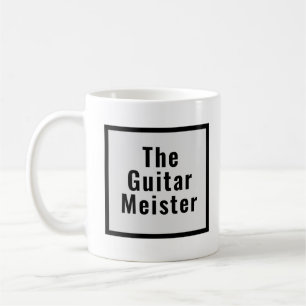 Gitarre Meister Gray Black Music Instrument Kaffeetasse
