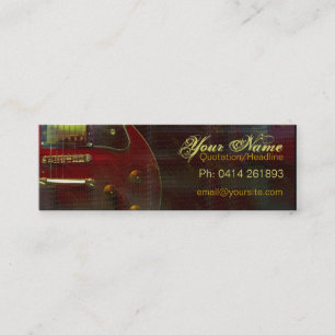 GITARRE "miniRED" Visitenkarte