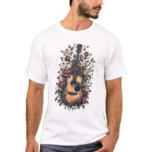 Gitarre mit blühender Rose