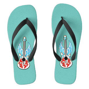 Gitarre mit Engel-Flügeln Flip Flops