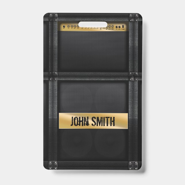 Gitarre mit individuelle Name  Ausweis (Vorderseite)