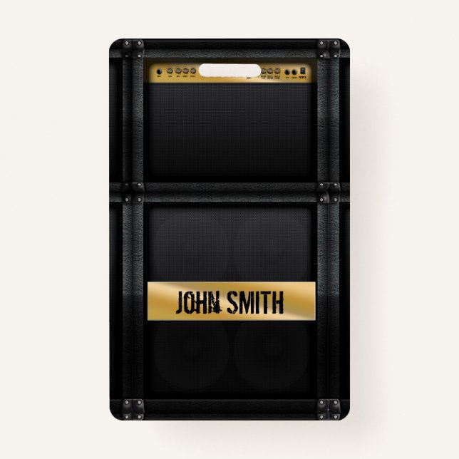 Gitarre mit individuelle Name  Ausweis (Vorderseite)