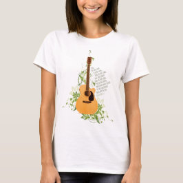Gitarre mit Reben T-Shirt