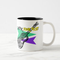 Gitarre Music Retro Vintag Illustration individuel