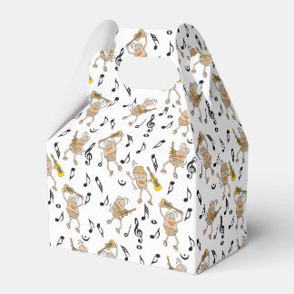 Gitarre Musiknoten Muster Geschenkschachtel