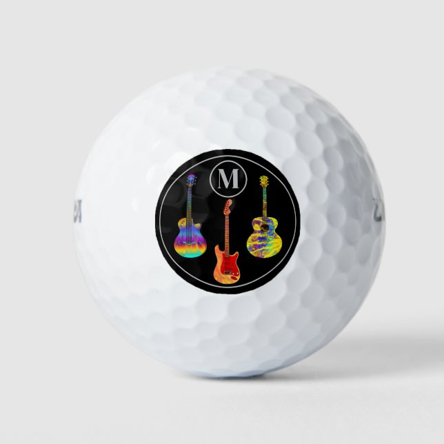 Gitarre personalisiert golfball (Vorderseite)