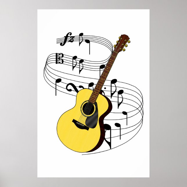 Gitarre Poster (Vorne)