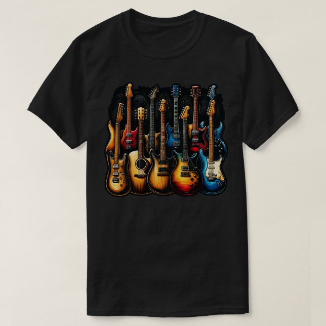 Gitarre-Power T-Shirt (Design vorne)