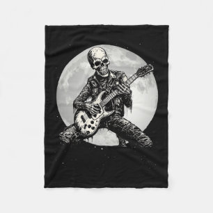 Gitarre Punk Rock Musik Halloween Mens Kids Fleecedecke