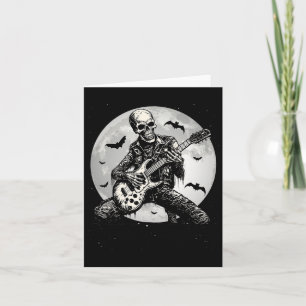 Gitarre Punk Rock Musik Halloween Mens Kids Karte