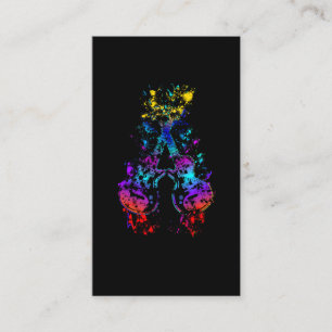 Gitarre Retro Rock und Roll Music Lover Gitarrist Visitenkarte