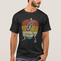 Gitarre Retro Skeleton spielt Gitarre