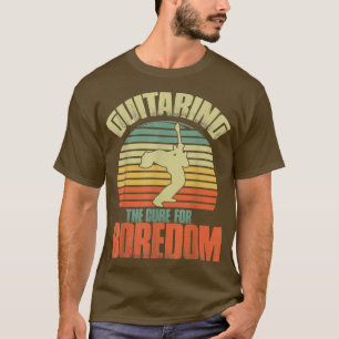 Gitarre Retro Vintag die Heilung für Langeweile T-Shirt