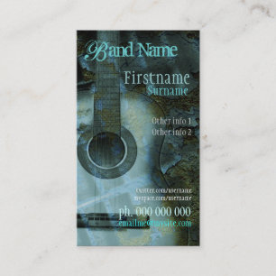 GITARRE Schmutz-Fantasie-Vertikale-Visitenkarte Visitenkarte