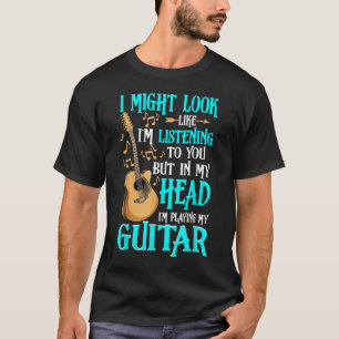Gitarre Shirt Lustig Ich Könnte So Aussehen Als Ob