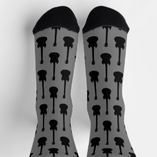 Gitarre-Silhouette-Muster Socken