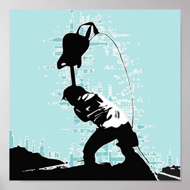 Gitarre Smash Poster (Vorne)