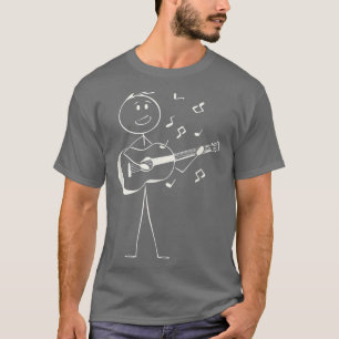 Gitarre spielen Gesang Funny Strichmännchen Gu T-Shirt