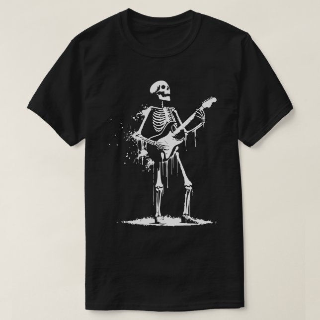 Gitarre spielen T-Shirt (Design vorne)