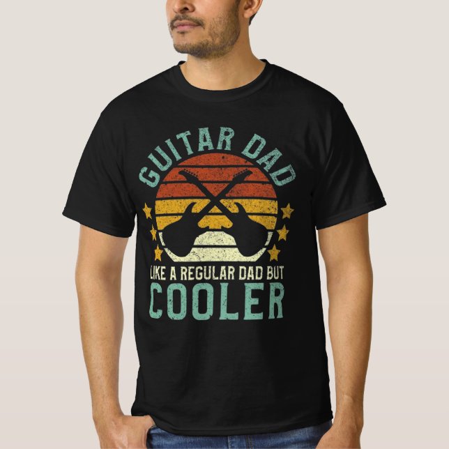 Gitarre-Spieler-Vater Vintage T-Shirt (Vorderseite)