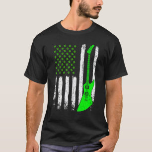 Gitarre St. Patrick's Day Vintage Irisch Amerikani T-Shirt