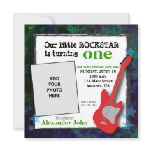 Gitarre & Stars Boy's Rockstar Geburtstag