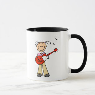Gitarre-Stick-Figur-Tasse Tasse