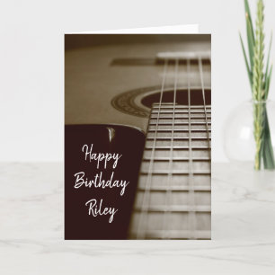Gitarre Themed Birthday Karte