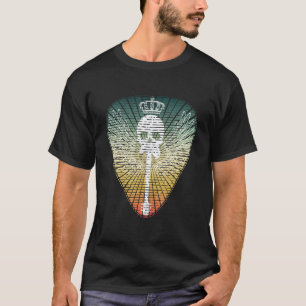 Gitarre Totenkopf Bass Bassist Musiker Gitarrenple T-Shirt
