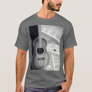 Gitarre u. Notenen-T-Shirt T-Shirt