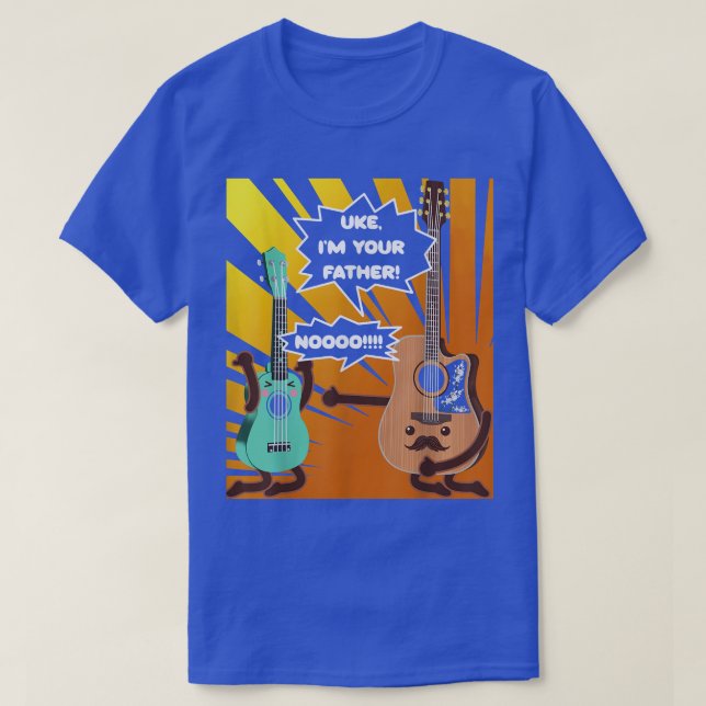 Gitarre Uke Im Your Vatervater Day Gitarrist 14 T-Shirt (Design vorne)