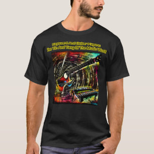 Gitarre und Keyboards das Yin und Yang der Musik T-Shirt