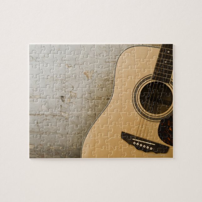Gitarre und Steine Puzzle (Horizontal)
