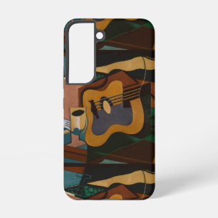 Gitarre und Wein Abstraktes Gemälde Samsung Galaxy Hülle