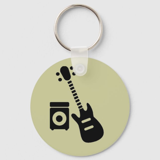 Gitarre/Verstärker Schlüsselanhänger (Vorderseite)