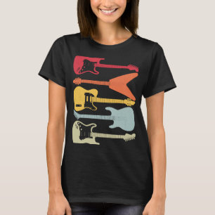 Gitarre Vintag Guitar Gitarrist Gitarre Spieler T-Shirt