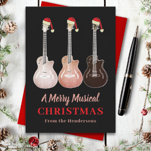 Gitarre Weihnachten Merry Music Personalisiert