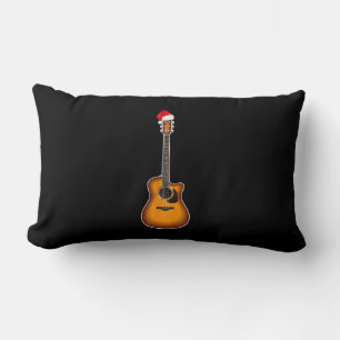 Gitarre Weihnachtsmannmütze Weihnachten Pajama Dek Lendenkissen