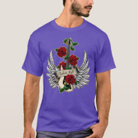 Gitarre Wings Rose Rock und Roll Vintag Music Des