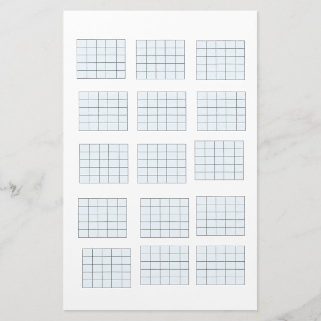 Gitarren-Akkordpapier Briefpapier (Vorderseite)