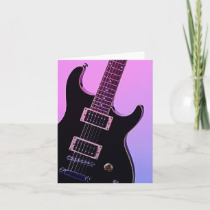 Gitarren-Bild-Gruß-Karten Feiertagskarte