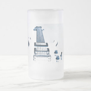 Gitarren-Bild-KaffeeTasse oder Stein Mattglas Bierglas
