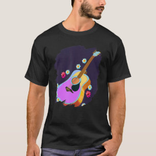 Gitarren Blumen Süße Kunst Malerei Blumen Gitarris T-Shirt