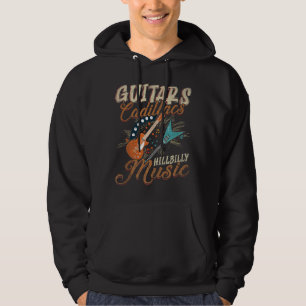 Gitarren Cadillacs Hillbilly-Musik Hoodie