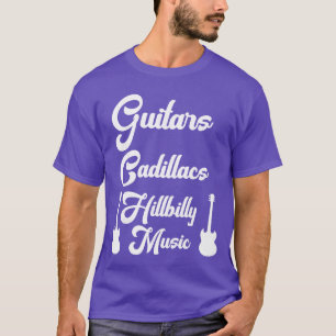 Gitarren Cadillacs Hillbilly-Musik Männer Country- T-Shirt